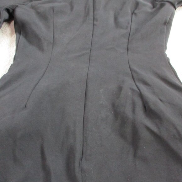 House of CB Mahalia Dress Womens Small Black Long Sleeve Pockets Minidress - Picture 4 of 11